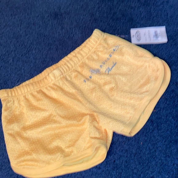 Wings Exist Beach store Beach shorts yellow athletic mesh Ft. Lauderdale Florida - Picture 2 of 11